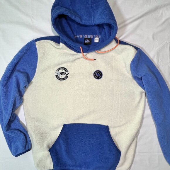 Men's Ocean Bay Volleyball Club Fleece Hoodie Sz L - Picture 1 of 7
